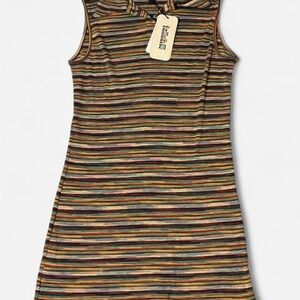 SOLD!!! Missoni Sport Striped Knit Sleeveless Polo Tank